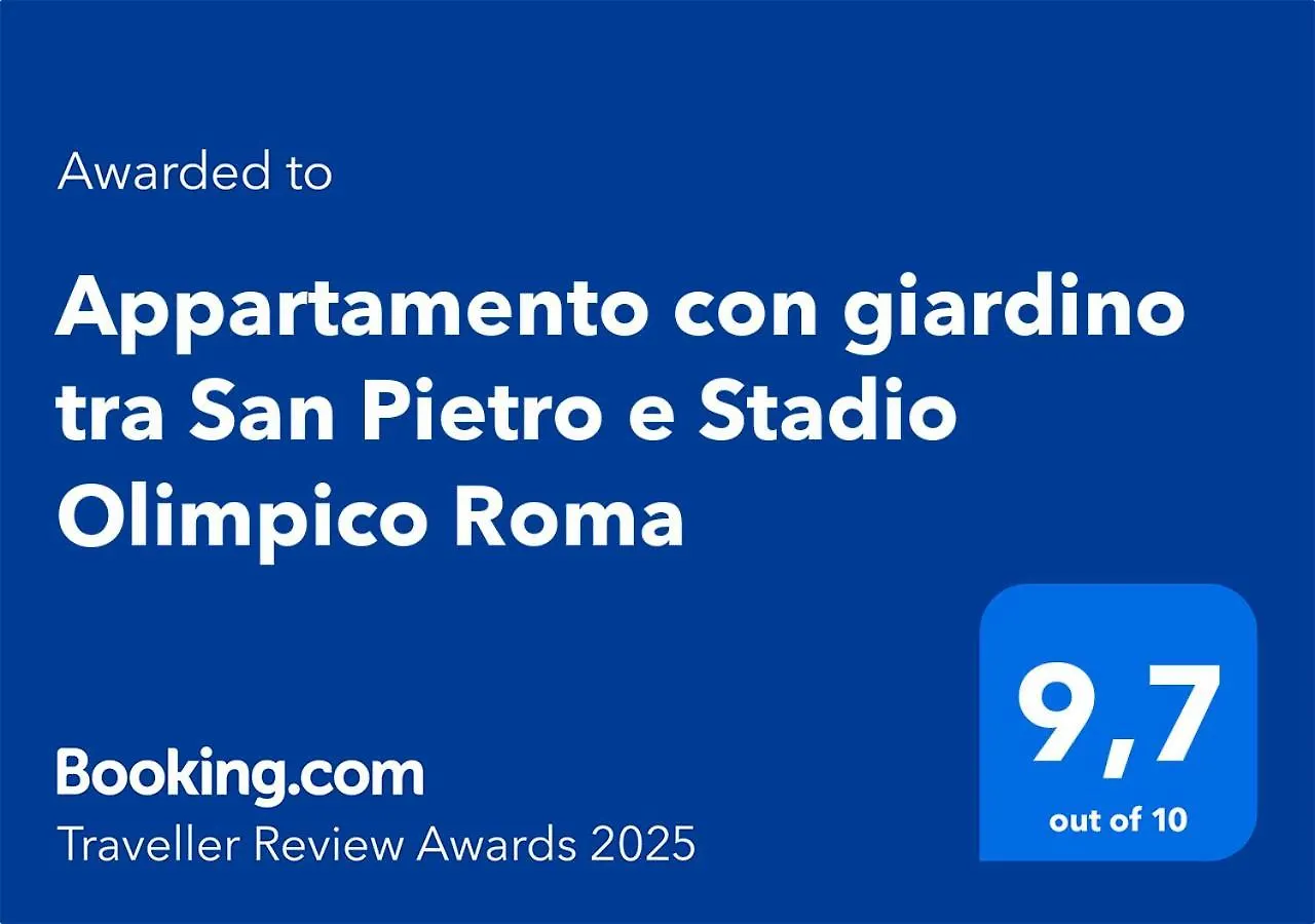 Apartmán Appartamento Con Giardino Tra San Pietro E Stadio Olimpico Roma